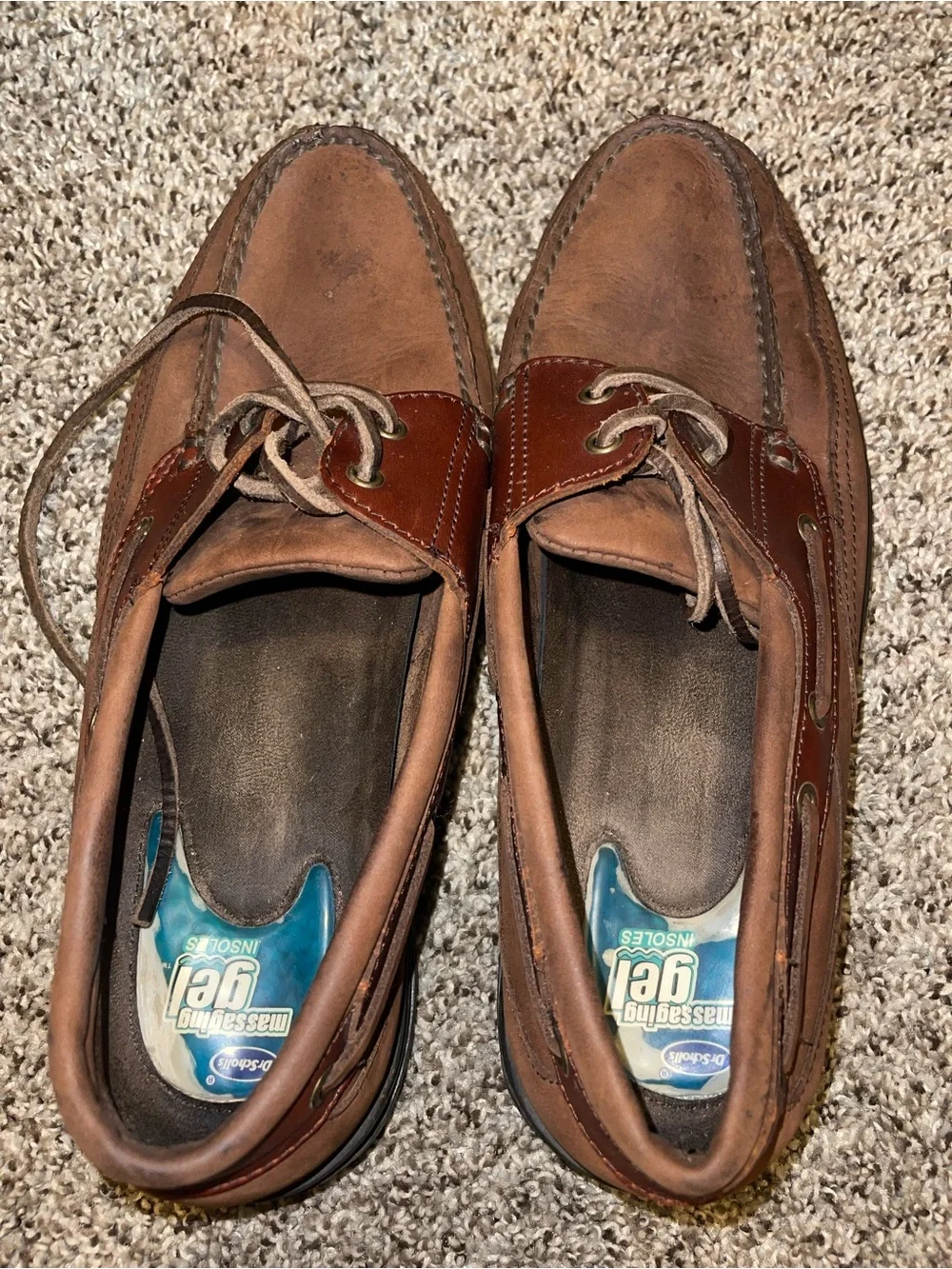 Men's Brown Leather Boat Shoes